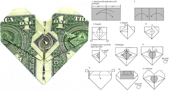 Сердце оригами схема, Сердце оригами как сделать, Сердце оригами схема с фото, Сердце оригами инструкция с фото, сделать сердце из бумаги схема с фото