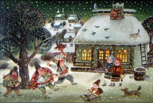 рождество православие, рождество на руси, ночь перед рождеством