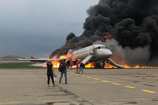 Авиакатастрофа в Шереметьево: видео