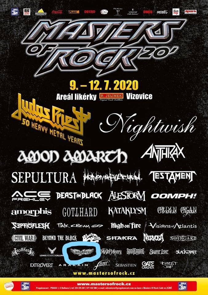 Neonfly едет в Чехию на Masters of Rock 2020!